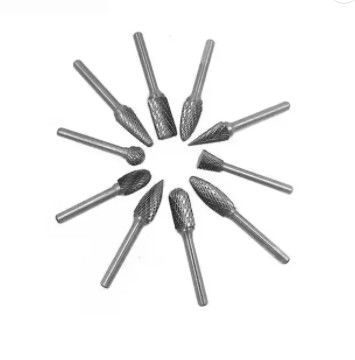 Double Cut Carbide Rotary Burr Set wolfraamcarbide bramen met 3 mm schacht OEM