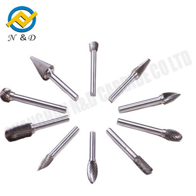 6.35mm van de de Bramensteel van het Wolframcarbide het Stevige Carbide Burs